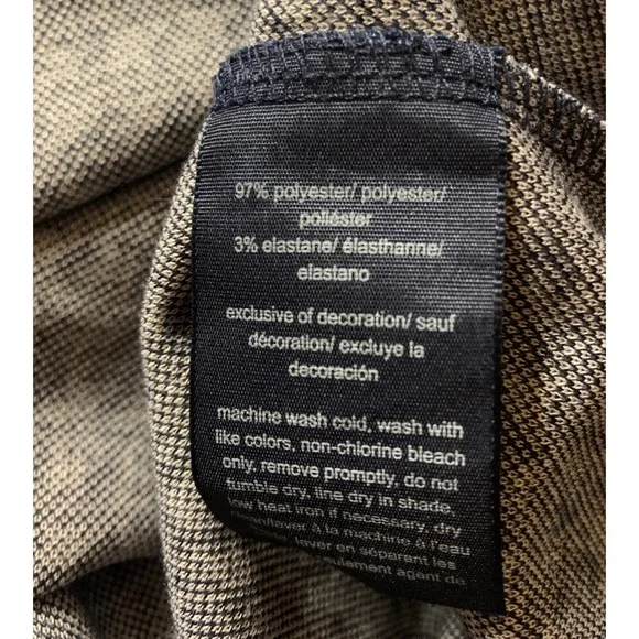 Tommy Hilfiger Houndstooth Dress 3X Gold Buttons 3/4 Sleeve A-Line Navy White - Picture 5 of 8